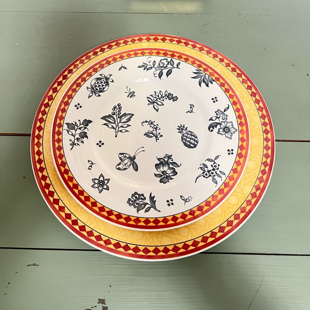 Villeroy & Boch plates switch plantation dinnerware Safran Simla replacement